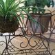 Antique iron plant stand