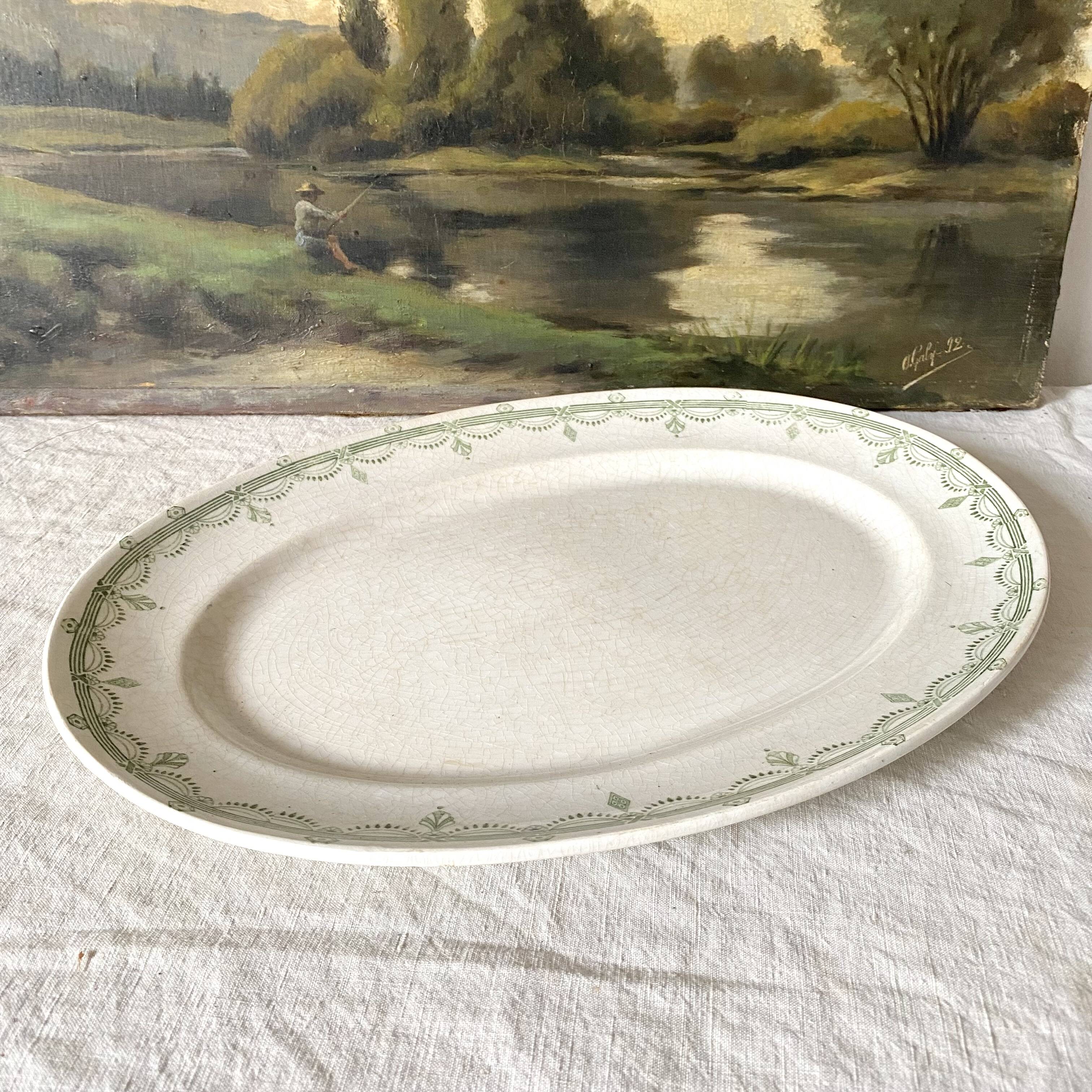 HBCM ironstone oval dish
