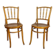 Pair of chairs bistro tanned Mundus Ungvar Ungarn 1900