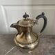 Antique Silver-Plated Metal Teapot English Sheffield