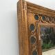 Rectangular mirror in gilded wood