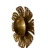 Applique Murale Fleur Vintage en Laiton par Svend Aage Holm Sørensen pour Holm Sø