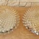 Pair of smoked glass ceiling lights
