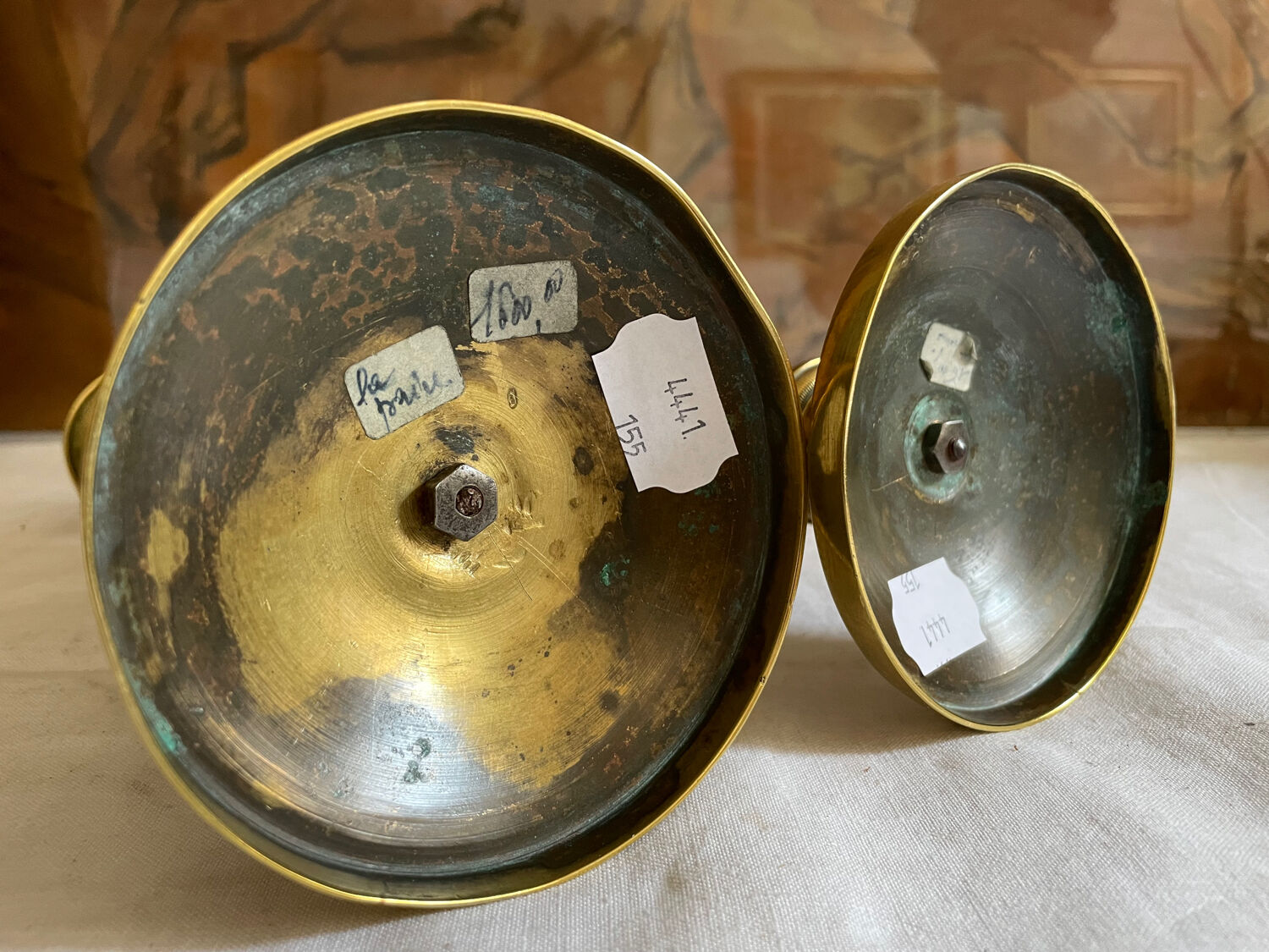 Golden candlesticks