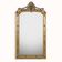 Miroir en bois doré de style néo-classique à motif corde et pompons