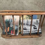 Vintage Scandinavian style magazine rack