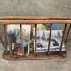 Vintage Scandinavian style magazine rack