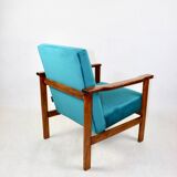Armchair like 'Lis', 1970s blue turquoise - 2 pieces available