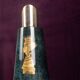 Aldo Tura Mod. 1278D Decorated Blue Goatskin Parchment Thermos Italy 1950