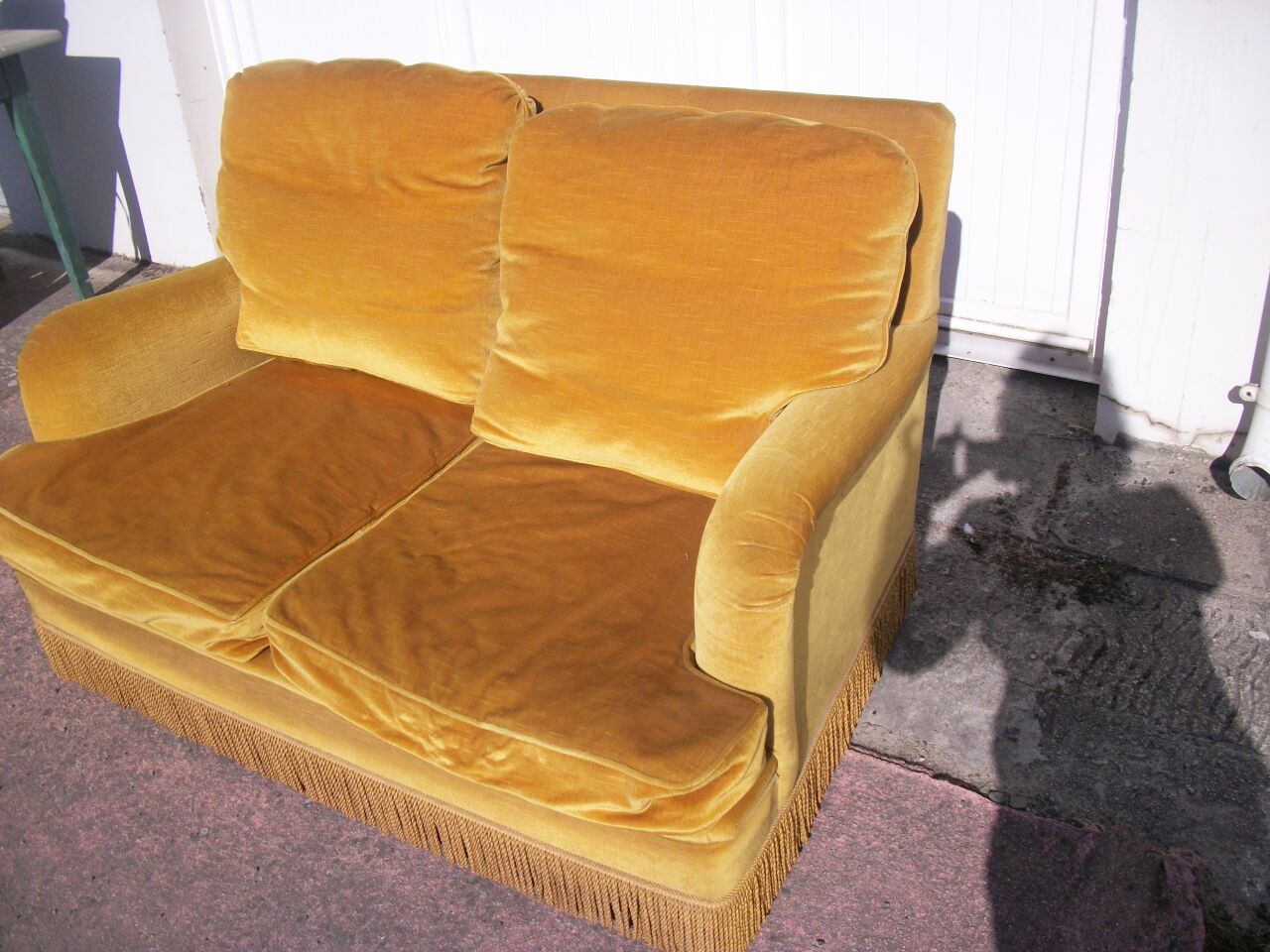 Gold Velvet Sofa