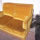 Gold Velvet Sofa