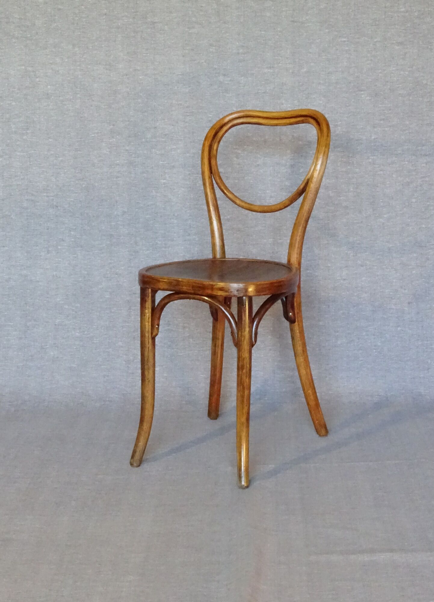 Set of 6 chairs Heart Thonet N°28, wooden seats and arches - 1925 -