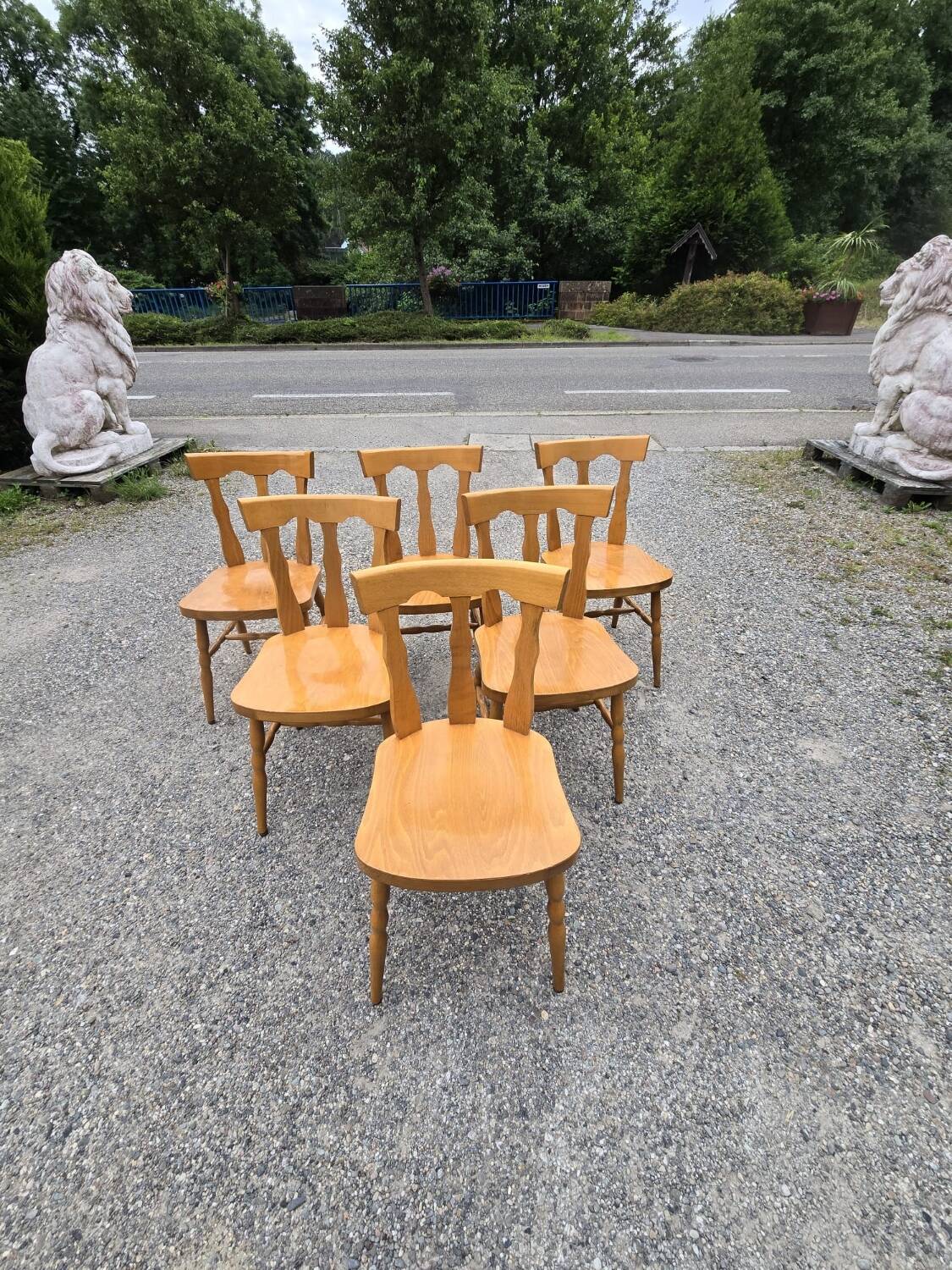 Baumann serie de six chaises de bistrot