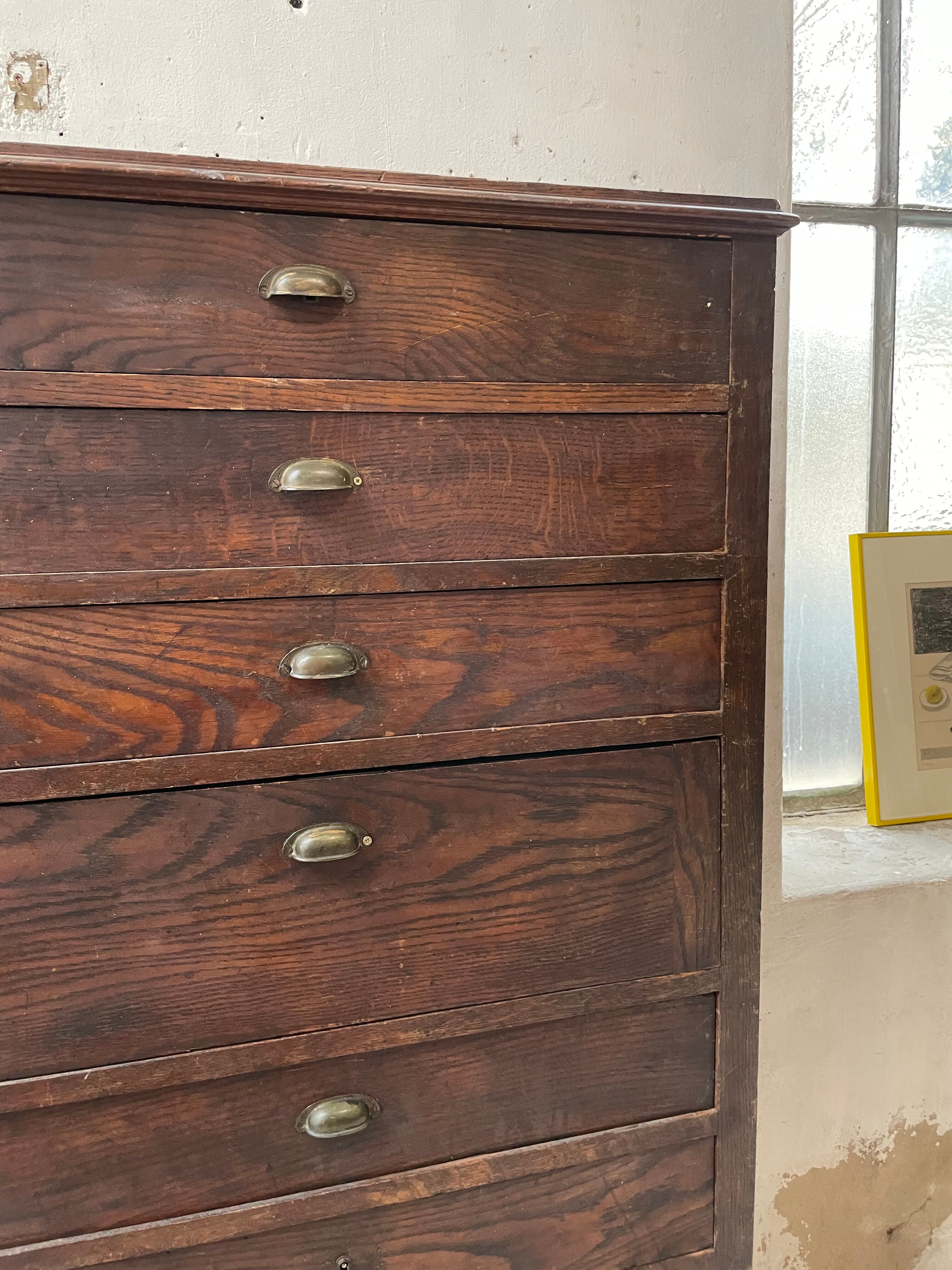 Workshop furniture with drawers XL oak