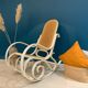 Rocking chair blanc