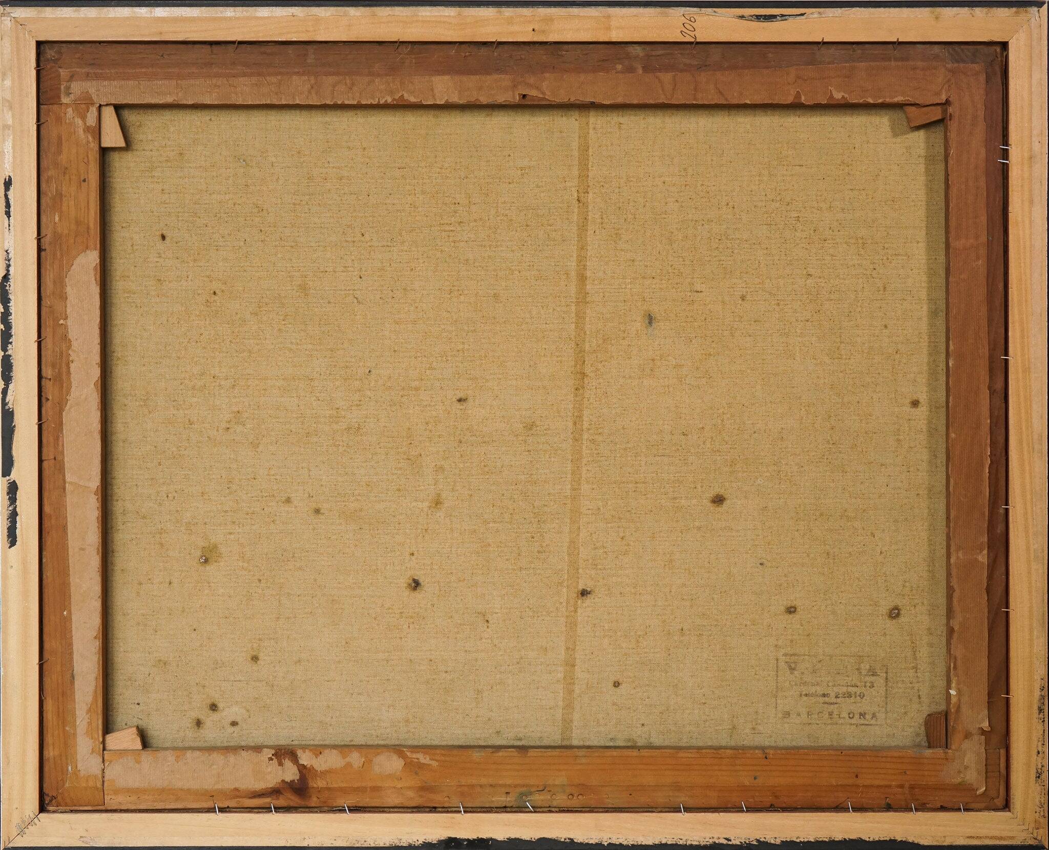 Impressionist Town Scene - Oil on Canvas