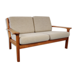 Juul Kristensen 2-seater teak sofa for Glostrup, Denmark 1960s