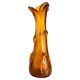 Artistic yellow glass vase from the mid-century, Tarnowiec, Sulczan, Europe, 1970s.