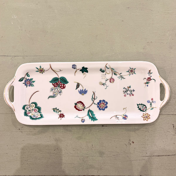 Cake or cake dish in Limoges porcelain, Bernardaud