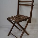 Vintage wood folding chair