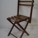 Chaise pliante bois vintage