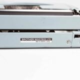 Sky Blue Brother Typewriter from 1980
