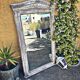 Napoleon III patinated trumeau mirror