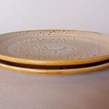 2 assiettes plates "Fauve" Niderviller