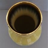 Vintage earthenware vase gold border marked Germany
