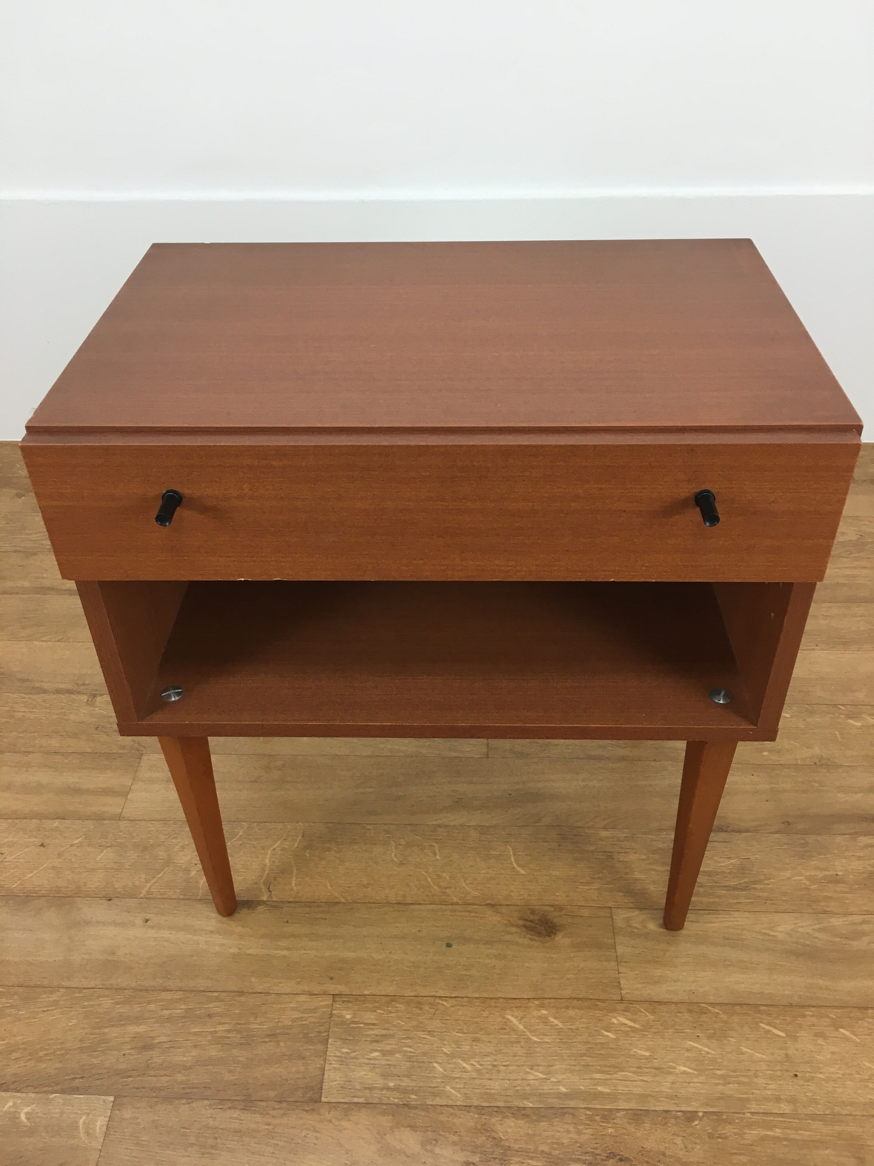 Scandinavian bedside 1 vintage drawer