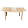 Table à manger scandinave rectangulaire extensible rénovée en pin massif br
