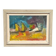 Original Mid Century Oil On Canvas – “Fruit” By Louis Zelig – Vintage & Framed 72 × 55 Cm