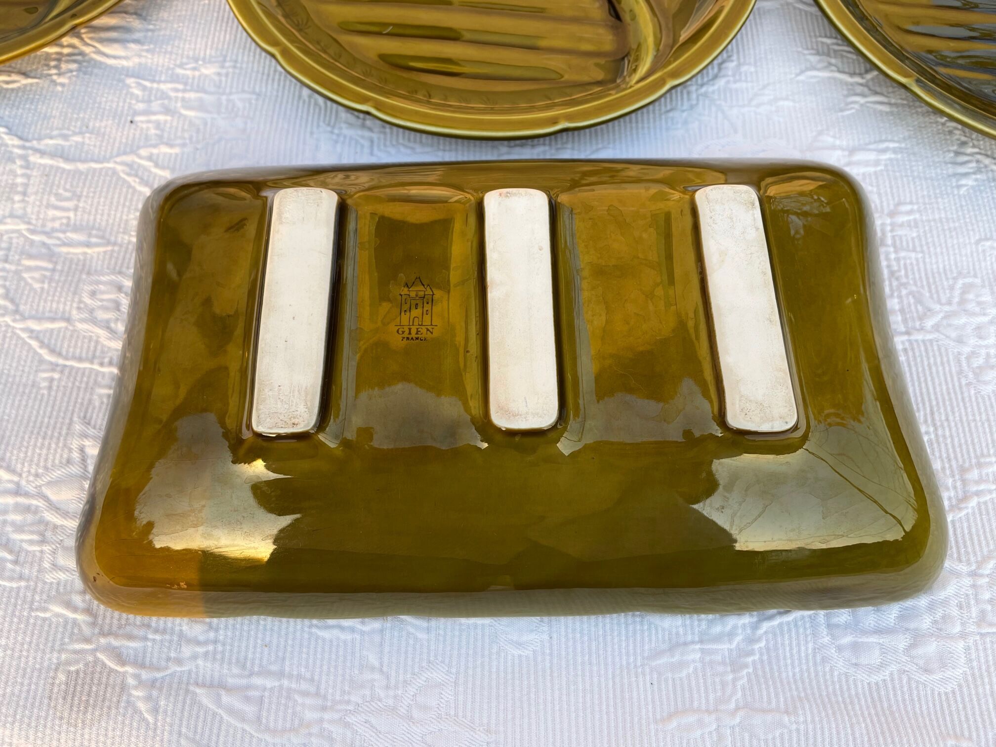 Gien asparagus ceramic service