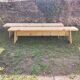 Paire de bancs de ferme bois massif 2 M