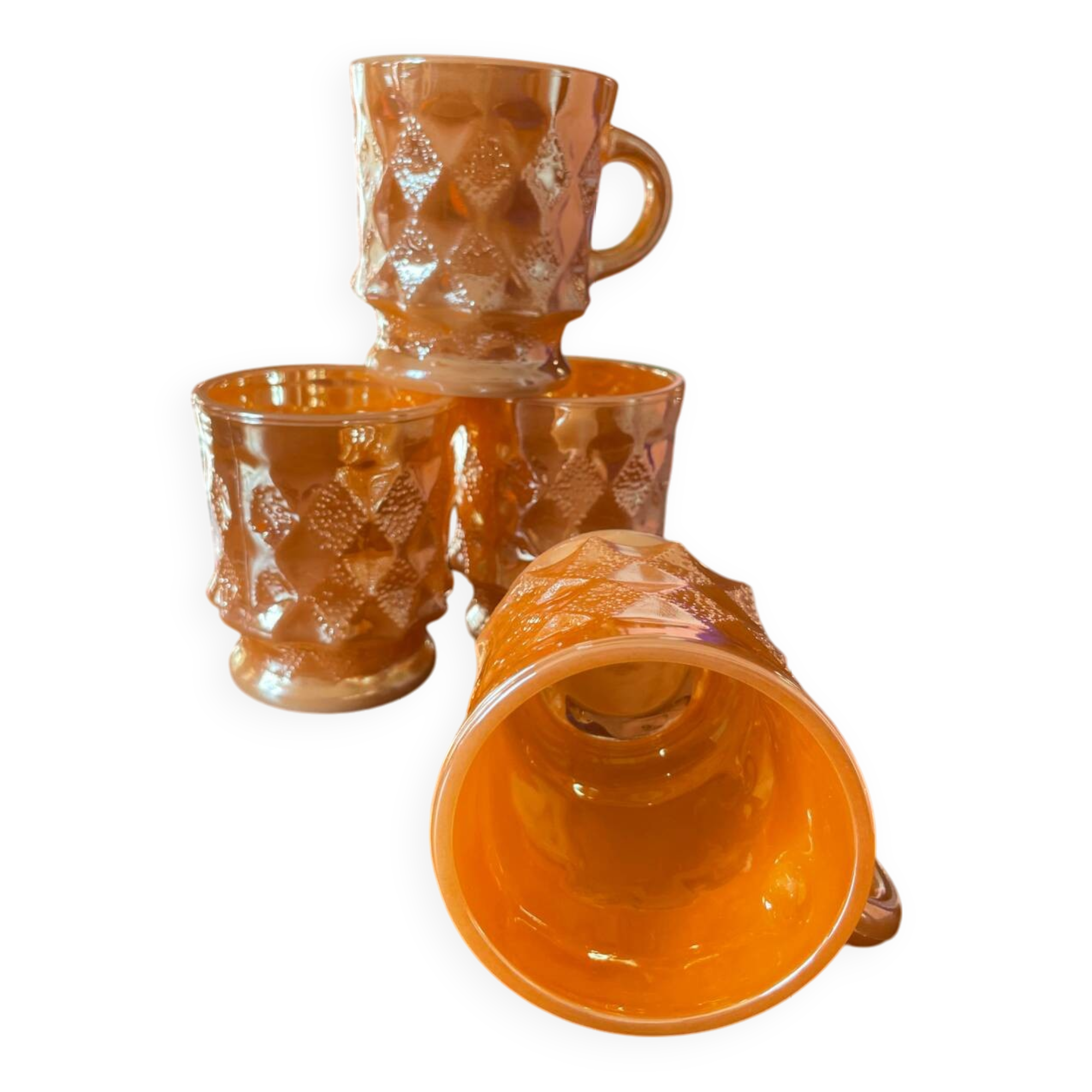 Fire King Anchor Hocking 4-Piece Mug Set