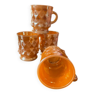 Fire King Anchor Hocking 4-Piece Mug Set