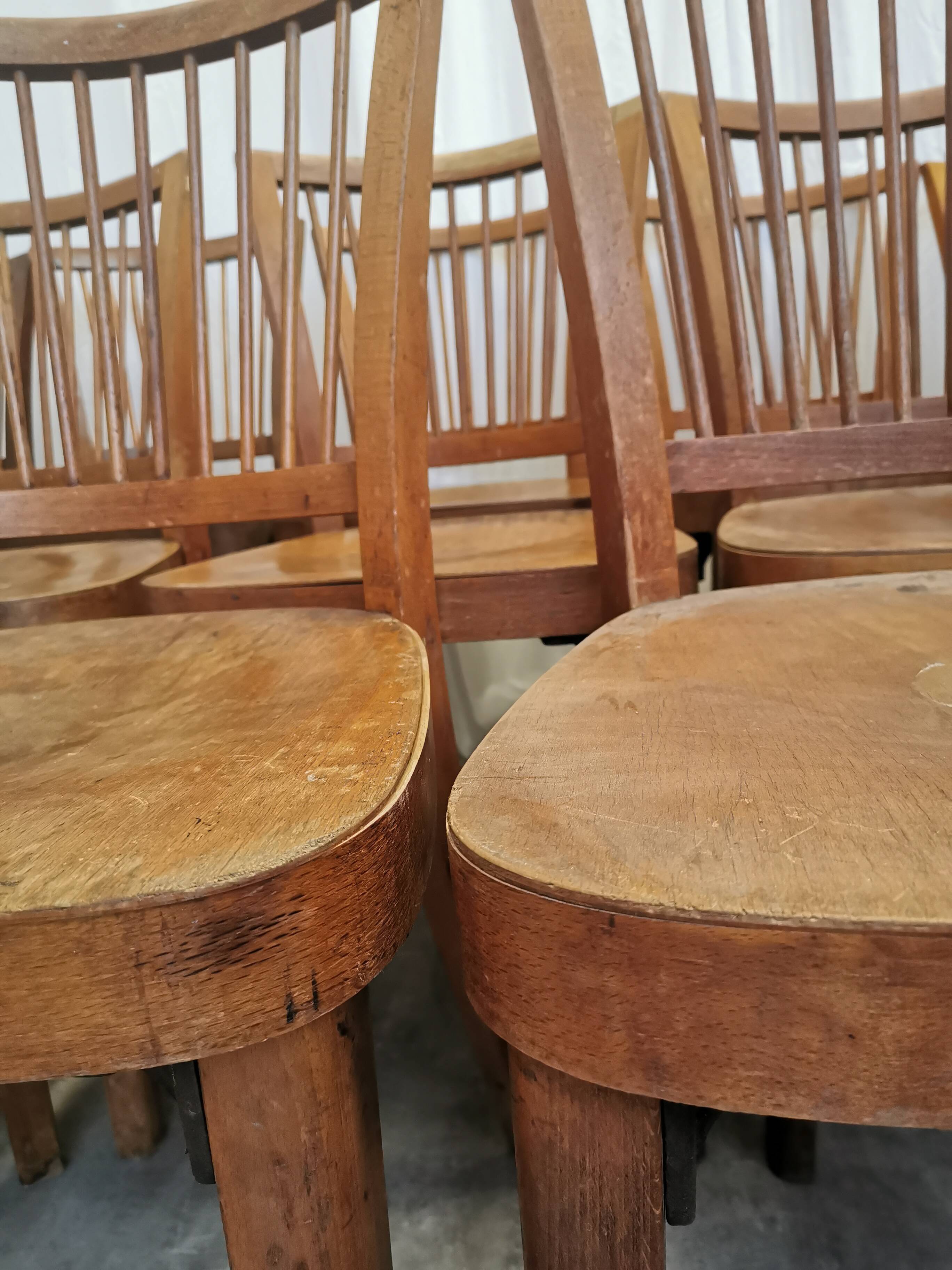 Vintage STOL Kamnik Wooden Dining Chair: 1960s Yugoslavia Bistro Style