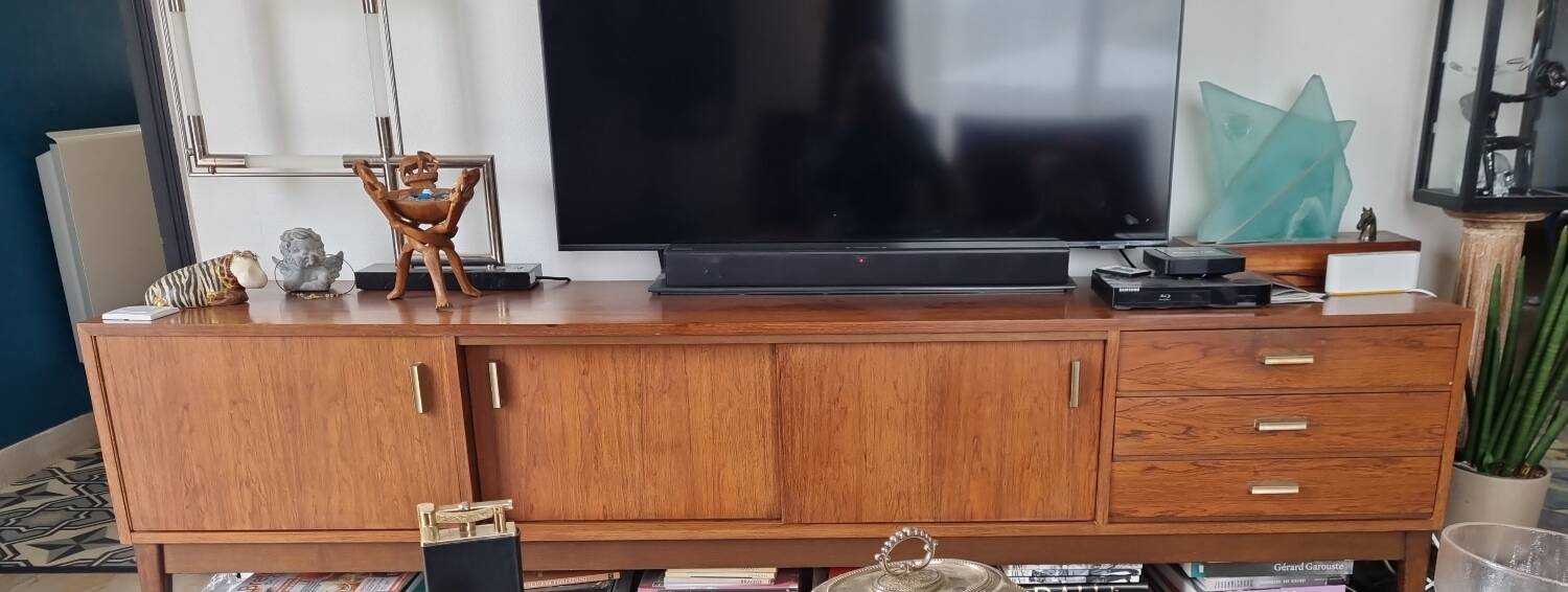 Vintage Scandinavian sideboard from the 1960s.