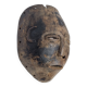 Antique carved wooden tribal mask, early-mid 20th century