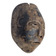 Antique carved wooden tribal mask, early-mid 20th century