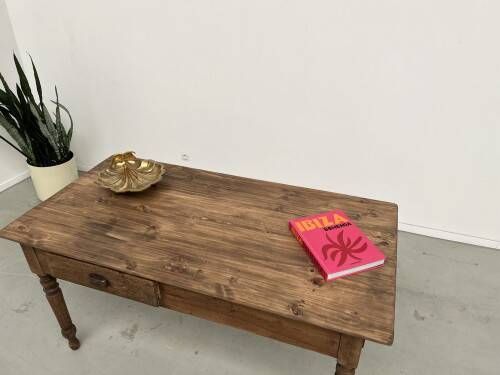 Farm work table in solid pine, 1950s