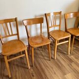 Mismatched set of 4 bistro chairs