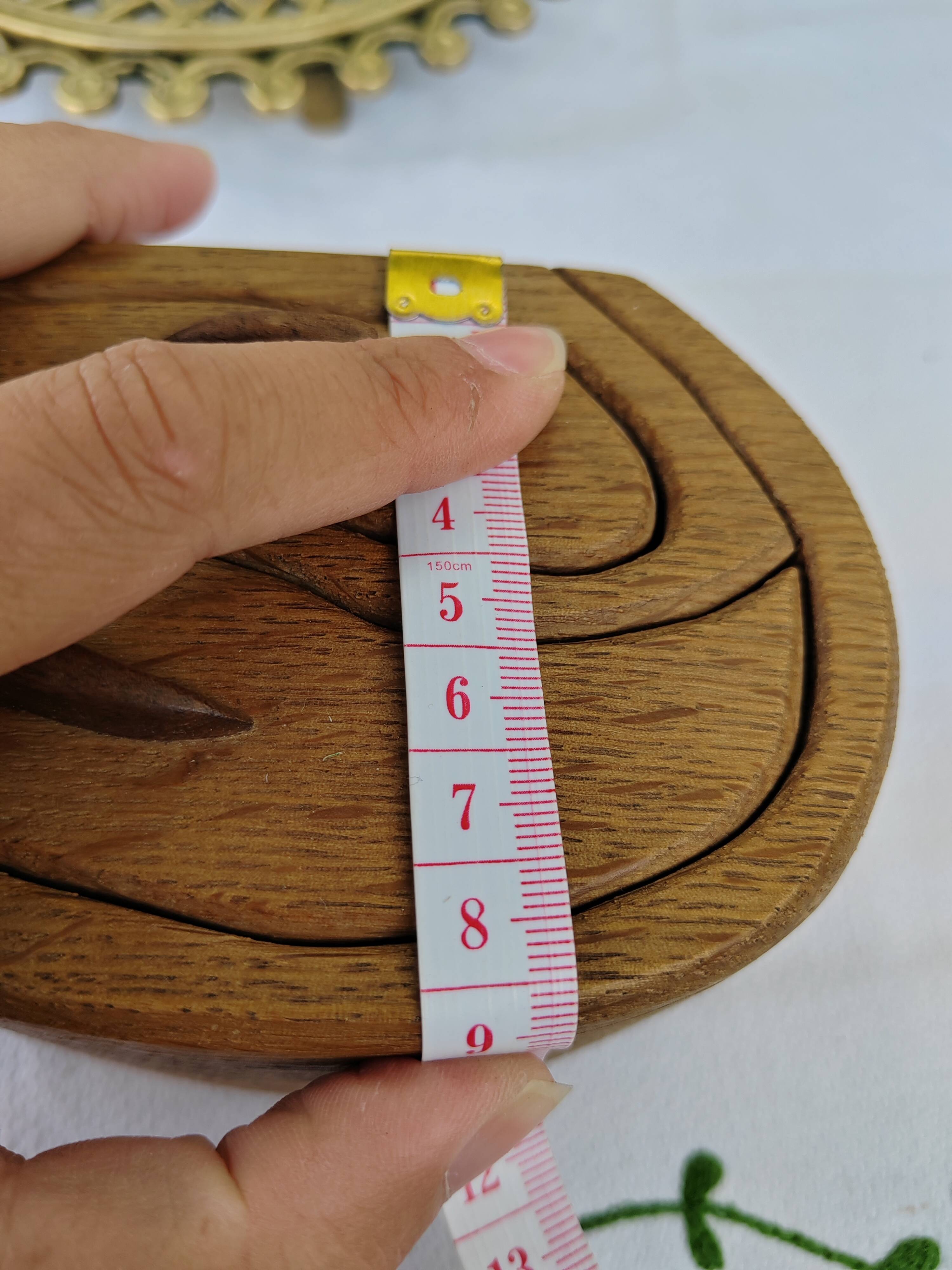 Carved wooden box in the shape of a small piece of furniture - handmade