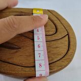 Carved wooden box in the shape of a small piece of furniture - handmade