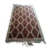 Tapis tunisien vintage pure laine 190 x 108 cm
