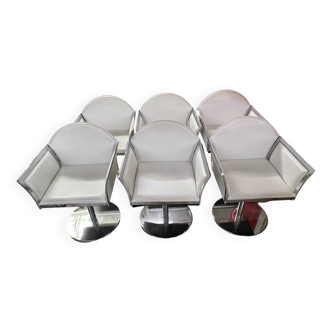 Lot de 6 chaises design Italien