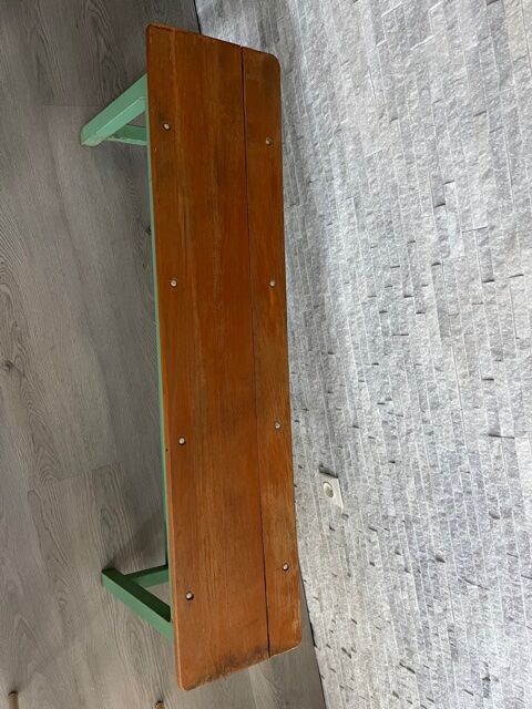 Banc industriel bois et fer