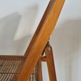 Cannage folding chair 1970