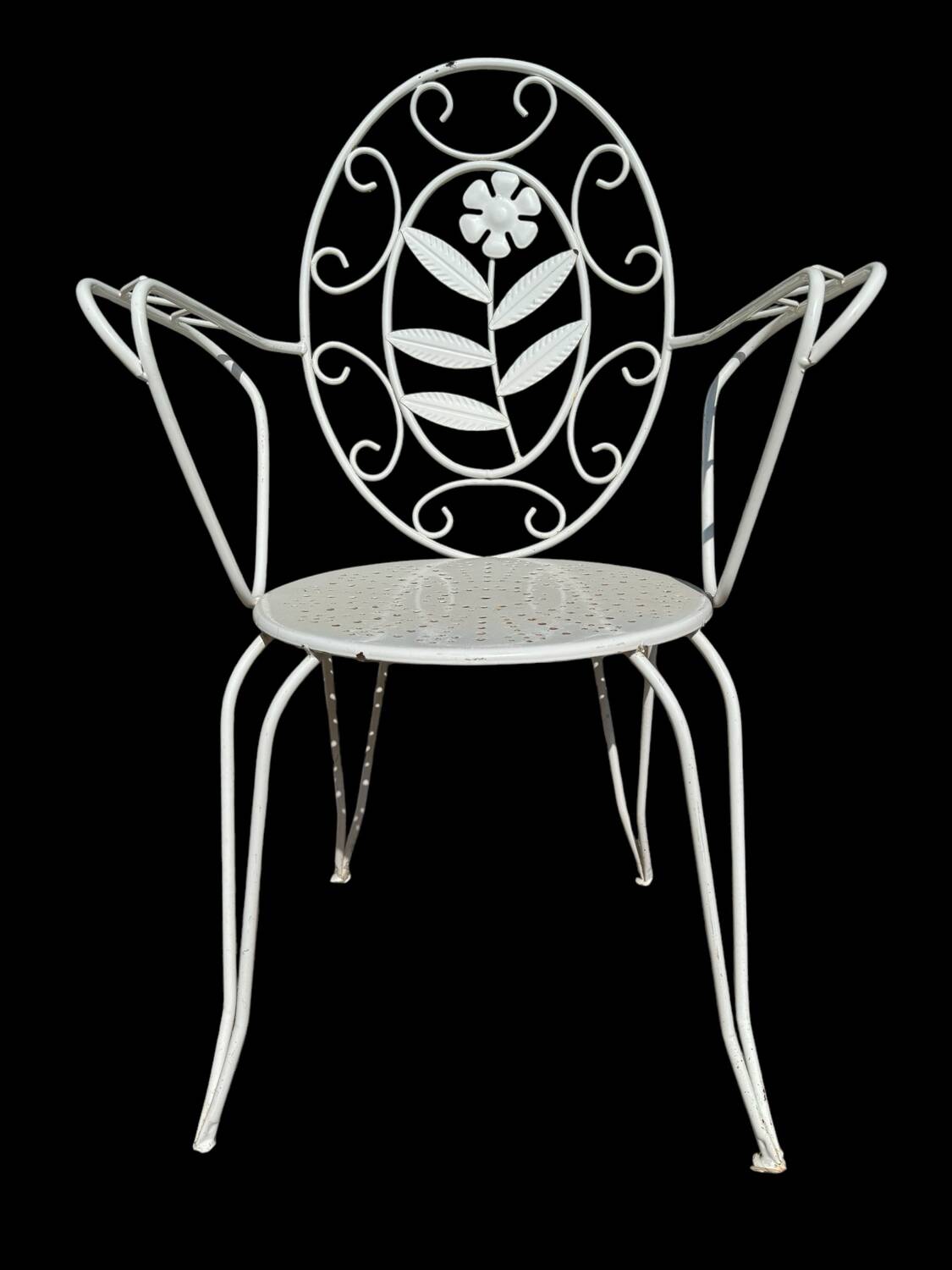 Fauteuils en fer forgé provençal des années 60, set de 6