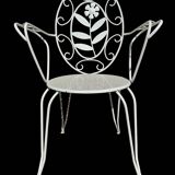 Fauteuils en fer forgé provençal des années 60, set de 6